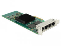 DELOCK PCI Express x4 Karte 4x RJ45 Gigabit LAN i350
