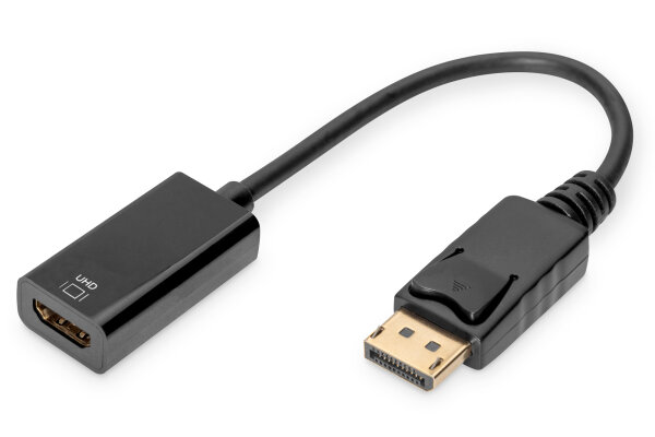 DIGITUS Aktiver DisplayPort Adapter/Konverter, DP auf HDMI