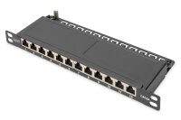DIGITUS Patchpanel 10" Cat6A 12x RJ45 0,5HE...