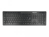 DELOCK USB Tastatur 2,4 GHz kabellos schwarz - Lautlos
