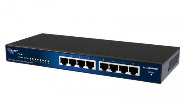 Switch Gbit ALLNET ALL-SG8208M