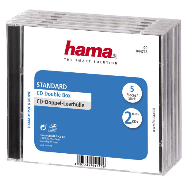 Hama CD-Doppel-Leerhüllen