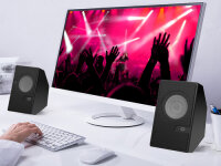 CONCEPTRONIC 2.0-Lautsprecher BT5.0/USB-A/Fernb./+6W schwarz