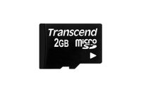 SD microSD Card   2GB Transcend w/adapter retail