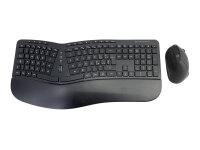 CONCEPTRONIC Tastatur+Maus Wireless ERGO  Layout IT  schwarz