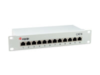 Equip 10" Patchpanel 12xRJ45 Cat6  FTP 1U     250MHz...