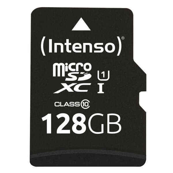 SD MicroSD Card 128GB Intenso SD-HC UHS-I inkl. SD- Adapter retail