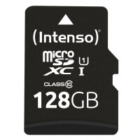 SD MicroSD Card 128GB Intenso SD-HC UHS-I inkl. SD-...