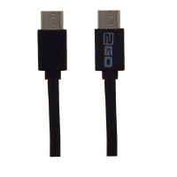 2GO USB Lade-/Datenkabel 2x USB-C 3.1   1m schwarz