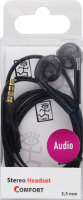 2GO In-Ear Stereo-Headset "Comfort" - schwarz