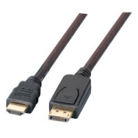 EFB DisplayPort/HDMI Kabel FullHD A-A ST-ST, 3m, schwarz