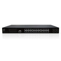 LevelOne PoE+Switch 24xGE PoE+/4xSFP     390W 19"...