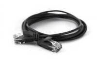 Wantec Patchkabel UTP  CAT6a           d=2,8mm  0,50m schwar