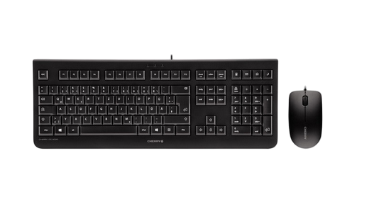 CHERRY TAS Desktop-Set DC 2000 Corded DE-Layout schwarz