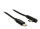 Inter-Tech Kabel Type C auf Type C 90°, 1m schwarz