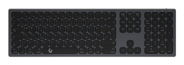 KeySonic Full-Size Aluminium TAS, anthr/BK, KSK-8023BTRF(DE)