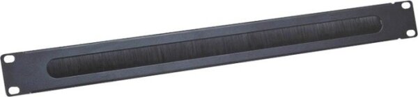 Logilink 19" Kabeldurchführung 1U mit  Bürsteneinsatz, schw.