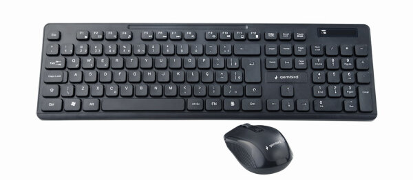 gembird Kabelloses Desktop-Set schwarz DE-Layout