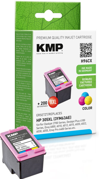 KMP Patrone HP 3YM63AE Nr.305XL color 400 Seiten 12ml H96CX remanufactured