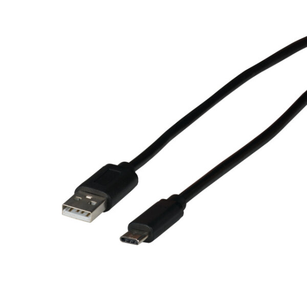 EFB USB2.0 Anschlusskabel A-C,St.-St.,3m, 480Mbit 3A