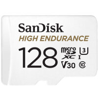 SD MicroSD Card 128GB SanDisk High Endurance inkl. Adapter