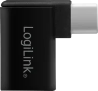 Logilink Adapter USB 3.2 Gen1 Type-C,C/M zu USB-A/F,90°,schw