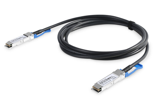 DIGITUS Kabel QSFP28 100G DAC  1.0m schwarz  AWG 30