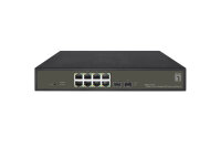 LevelOne PoE+Switch  8xGE PoE+/2xSFP 130W Hilbert SL managed