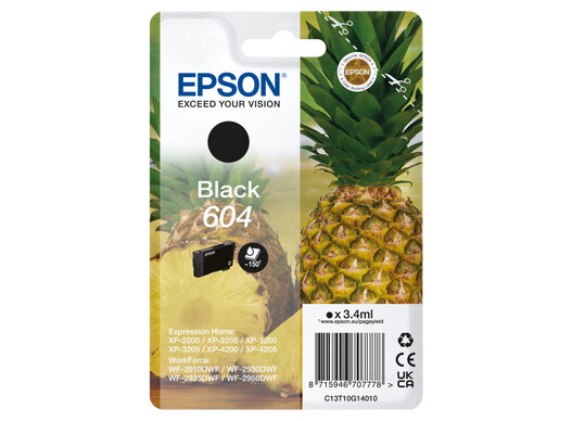 Patrone Epson 604 black                                T10G1