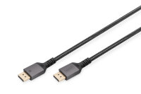 DIGITUS DisplayPort Anschlusskabel 2m Aluminium 8K schwarz