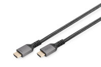 DIGITUS HDMI 2.1 Kabel A -A St./St. Alu/Nylon 8K 60Hz 3,0m