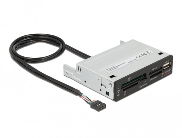 DELOCK 3.5 USB 2.0 Card Reader 5 Slot + 1 x USB 2.0 Typ-A