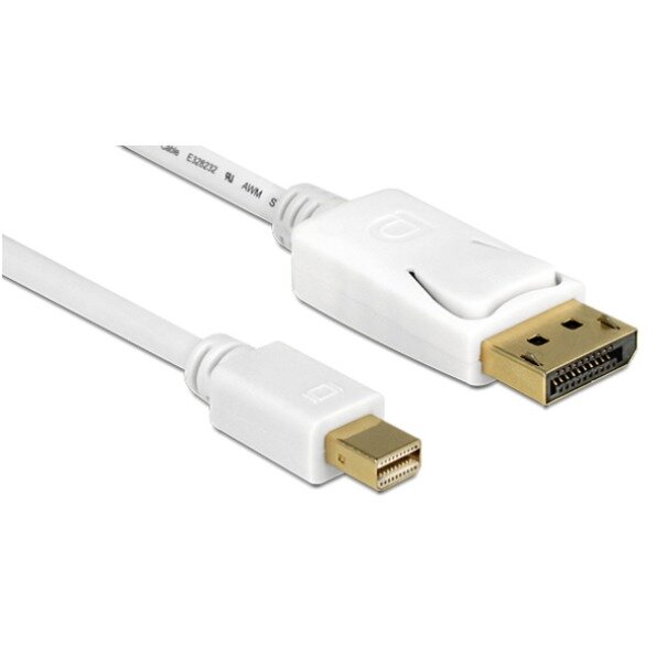 DELOCK Displayport Kabel mini DP -> DP St/St 3.00m weiß 4K