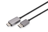DIGITUS DisplayPort Adapterkabel DP->HDMIA St/St 8K...