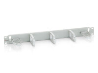 Equip 19" Kabelmanagement 5xPlastikringe Stahl   1U...