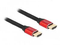 DELOCK Ultra High Speed HDMI Kabel 48 Gbps 8K 60 Hz rot 0,5M