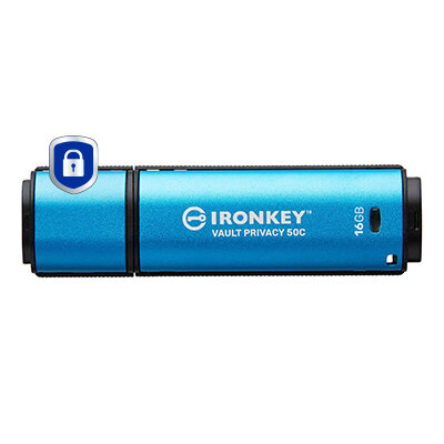 USB-Stick  16GB Kingston IronKey Vault Privacy 50C AES-256 retail