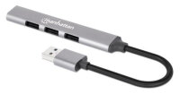 MANHATTAN 4Port USB-A Hub 3x480Mbit/s 1xGbit/s USB-A Stecker