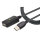 Techly USB-A High speed Verlängerung, aktiv, schwarz, 5m