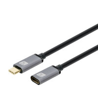 Techly USB3.2 Gen.2 Kabel Stecker Typ-C - Buchse USB Typ-C S