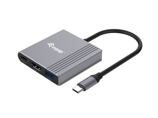 Equip Dock  3-1 USB-C->HDMI,USB-A,100W USB-C           0.25m