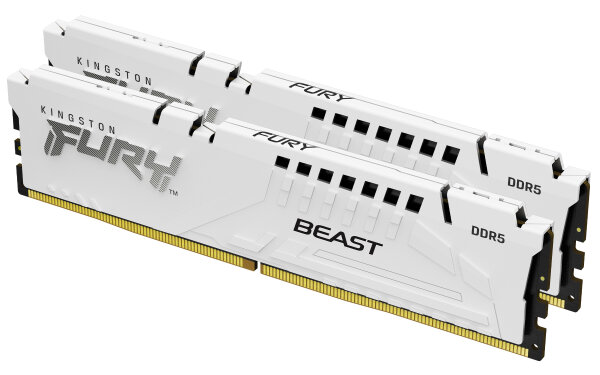 DDR5  32GB PC 5600 CL36 Kingston KIT (2x16GB) FURY Beast Whi retail