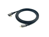 Equip Kabel USB-C2.0->C 90°      PD100W St/St...
