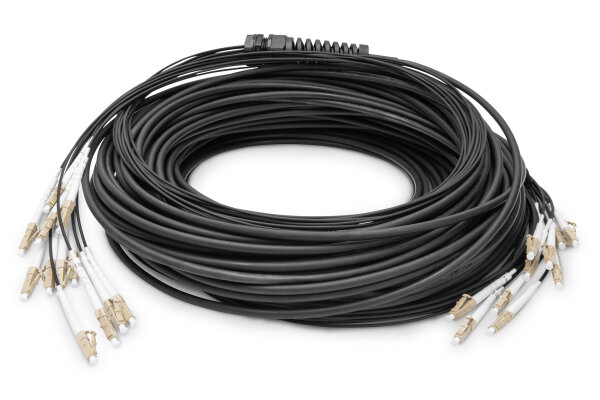 DIGITUS LWL Patchkabel LC->UPC 100m Vorkonfektioniert OM4 12