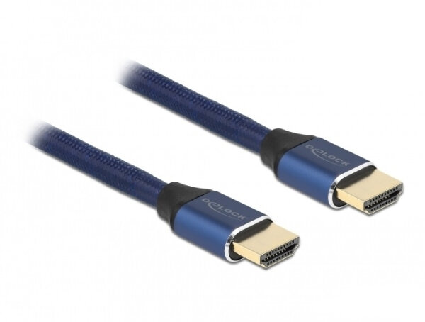 DELOCK Ultra High Speed HDMI Kabel 48Gbps 8K 60Hz blau 2m