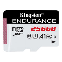 SD MicroSD Card 256GB Kingston SDXC High Endurance...