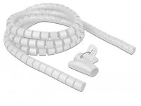 DELOCK Spiralschlauch mit Einziehwerkzeug 2,5 m x 25 mm...