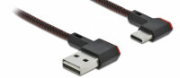 DELOCK USB-A 2.0 Stecker < USB-C Stecker gewinkelt...