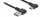 DELOCK USB-A 2.0 Stecker < USB-C Stecker gewinkelt 0,5m SW