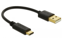 DELOCK USB Ladekabel Typ-A zu USB Type-C 15 cm